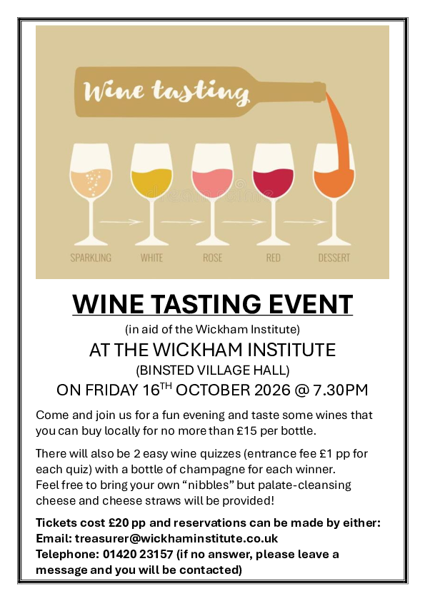 Wine Tasting in Oct
